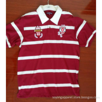 Low  MOQ Yarn Dyed Short Sleeve Polo Shirts